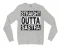 Straight Outta Sastra Men/Unisex Long Sleeve T-Shirt in Ash Color
